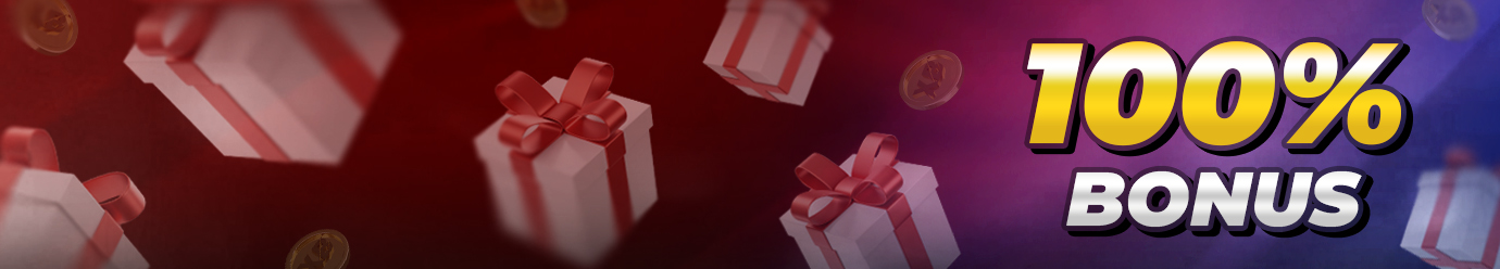 100% first deposit bonus